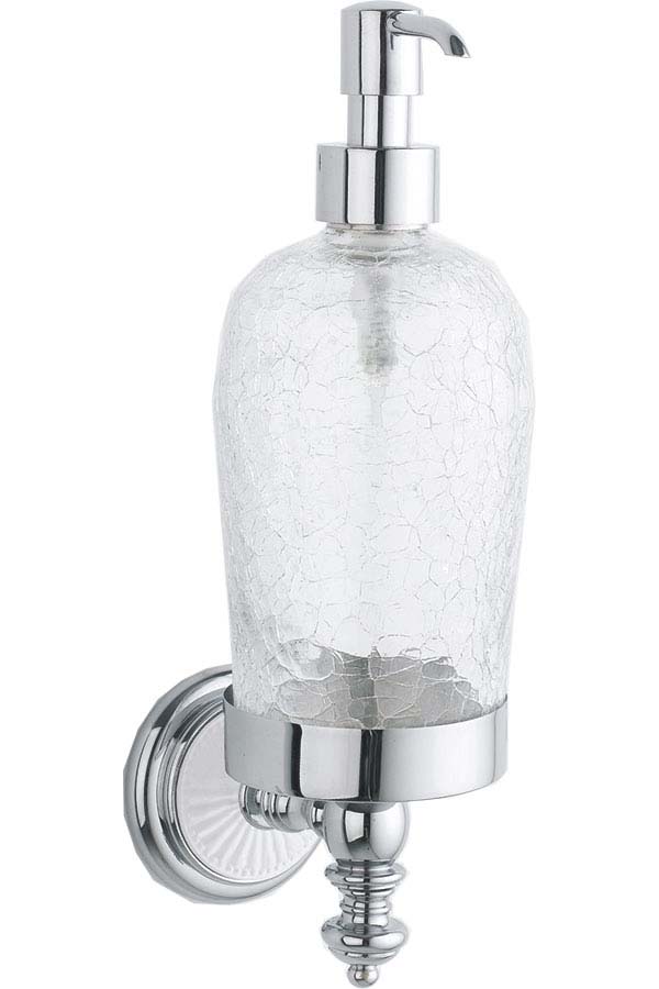 Boheme Vogue Дозатор для жидкого мыла, подвесной, стеклянная колба, цвет: chrome 10147