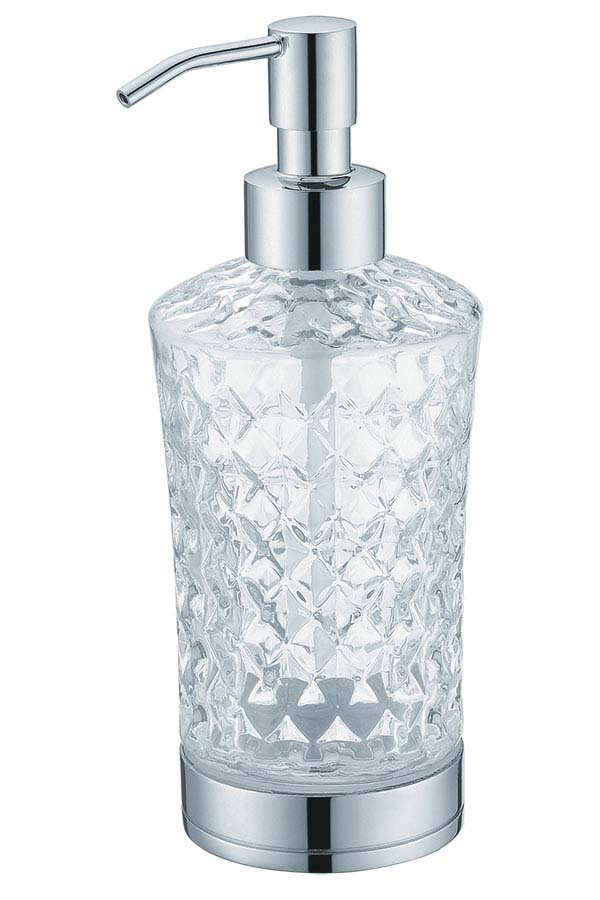 Boheme Дозатор для жидкого мыла, настольный, стеклянная колба, цвет: chrome 10223