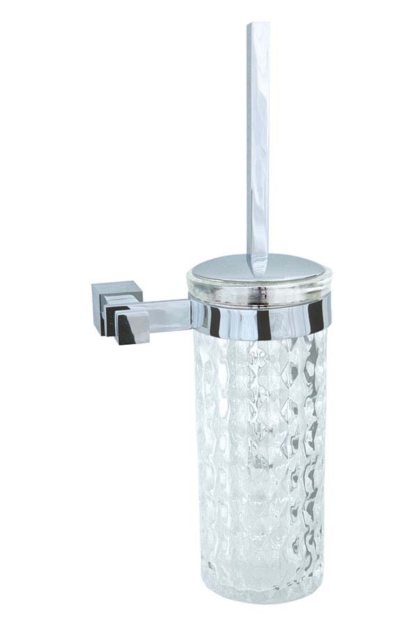 Boheme Venturo Ершик для унитаза подвесной со стеклянной колбой, цвет: chrome 10308