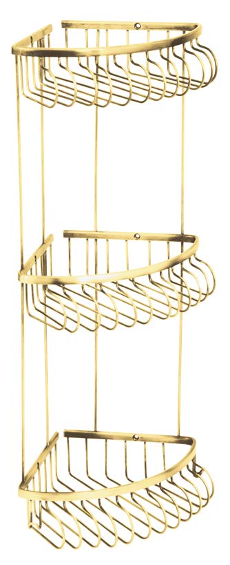 Boheme Imperiale Полка угловая 24,5 см, 3-х ярусная, цвет: gold 10428