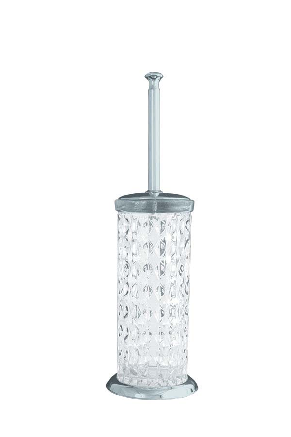 Boheme Puro Ершик для унитаза напольный со стеклянной колбой, цвет: chrome 10719