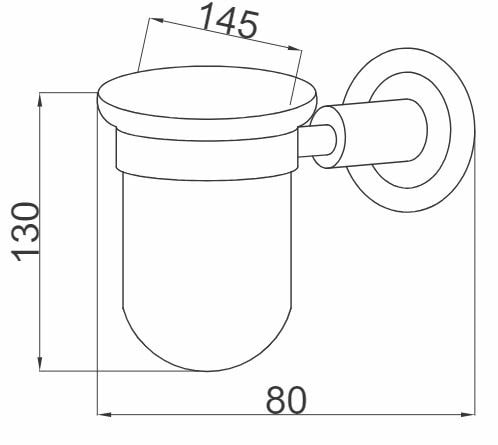 Boheme Murano Стакан подвесной, стеклянный полупрозрачный, цвет: bronze 10904-W-BR