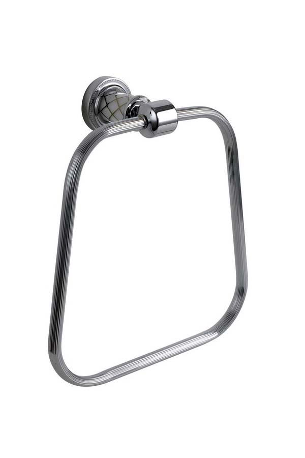 Boheme Murano Полотенцедержатель 20,5 см, подвесной, цвет: chrome/white 10905-W-CR