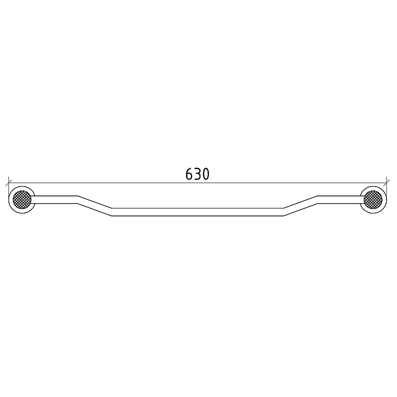 Boheme Royal Cristal Полотенцедержатель 63 см, подвесной, цвет: chrome 10922-CR