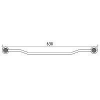 Boheme Royal Cristal Полотенцедержатель 63 см, подвесной, цвет: chrome 10922-CR