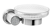 Boheme Royal Cristal Мыльница со стеклянной чашей, подвесная, цвет: chrome 10923-CR