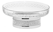 Boheme Royal Cristal Мыльница со стеклянной чашей, настольная, цвет: chrome 10930-CR