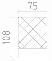 Boheme Royal Cristal Стакан настольный, стеклянный полупрозрачный, цвет: gold 10931-G