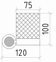 Boheme Royal Cristal Стакан подвесной, стеклянный полупрозрачный, цвет: bronze 10924-BR