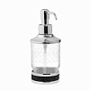 Boheme Royal Cristal Дозатор для жидкого мыла, настольный, стеклянная колба, цвет: chrome/black 10929-CR-B