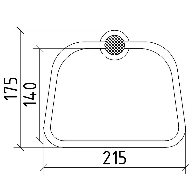Boheme Royal Cristal Полотенцедержатель 21,5 см, подвесной, цвет: bronze 10925-BR-B
