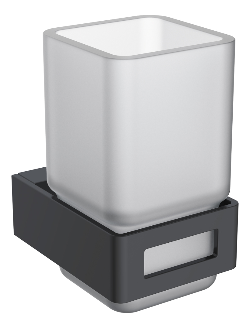 Boheme Q Стакан подвесной, стеклянный полупрозрачный, цвет: black 10944-B