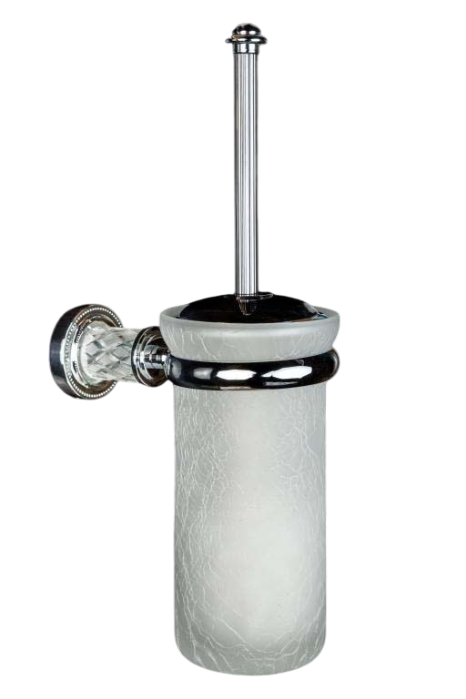 Boheme Murano Cristal Ершик для унитаза подвесной со стеклянной колбой, цвет: chrome 10913-CRST-CH