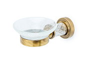 Boheme Murano Cristal Мыльница подвесная, чаша муранское стекло, цвет: bronze 10903-CRST-BR