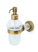 Boheme Murano Cristal Дозатор для жидкого мыла, подвесной, колба стекло, цвет: bronze 10912-CRST-BR