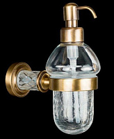 Boheme Murano Cristal Дозатор для жидкого мыла, подвесной, стеклянная колба, цвет: bronze 10912-CRST-BR