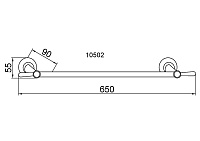 Boheme Chiaro Полотенцедержатель 65 см, подвесной, цвет: gold 10502