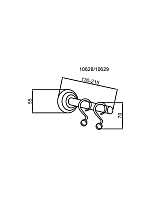 Boheme Brillante Крючки для карниза, цвет: chrome 10458