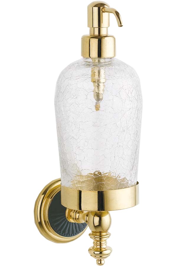Boheme Palazzo Дозатор для жидкого мыла, подвесной, стеклянная колба, цвет: gold 10167