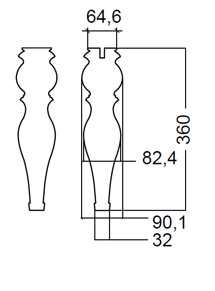 Armadi Art Neoart Ножки для мебели, 2 шт, цвет: white 882-W