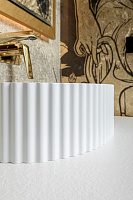 Boheme Monaco Раковина чаша овальная 50х35х14h см, без перелива, цвет: matt white 878-WM