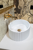 Boheme Monaco Раковина чаша овальная 50х35х14h см, без перелива, цвет: matt white 878-WM