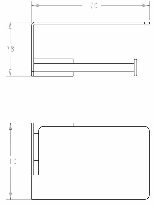 Boheme Q Держатель туалетной бумаги с полочкой, подвесной, цвет: matt white 10941-MW