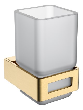 Boheme Q Стакан подвесной, стеклянный полупрозрачный, цвет: matt gold 10944-MG