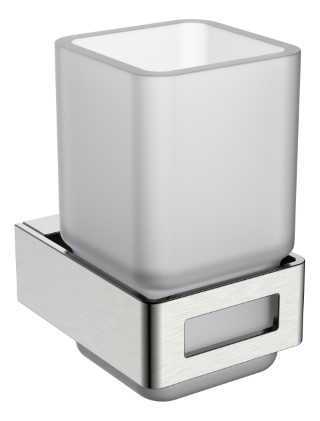 Boheme Q Стакан подвесной, стеклянный полупрозрачный, цвет: nickel brush 10944-NB