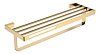 Boheme Q Полка для полотенец 60x23 см, подвесная, цвет: matt gold 10947-MG