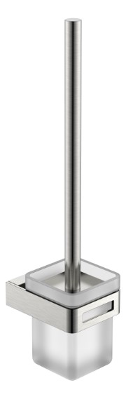 Boheme Q Ершик для унитаза подвесной со стеклянной колбой, цвет: nickel brush 10954-NB