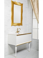 Armadi Art Vallessi Avantgarde Тумба подвесная 100х46х38h см, цвет: белый/золото 843-100-WG