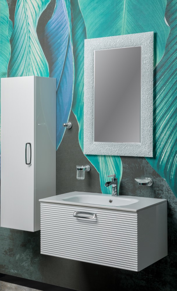 Armadi Art Vallessi Avantgarde Linea Тумба подвесная 80х46х38h см, цвет: белый/хром 842-080-WCR
