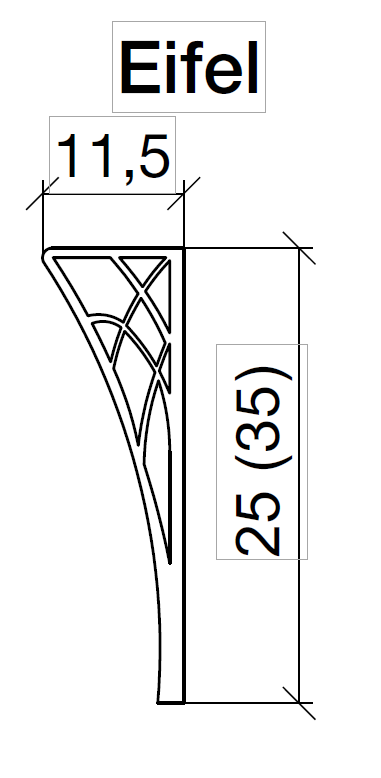 Armadi Art Neoart Ножки для мебели, 2 шт, цвет: bronze 881-BR