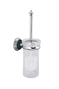 Boheme Vogue Ершик для унитаза подвесной со стеклянной колбой, цвет: chrome 10194
