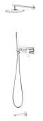 Boheme Spectre Душевой комплект встраиваемый - смеситель, верхний, ручной душ, цвет: matt white 454-2-MW