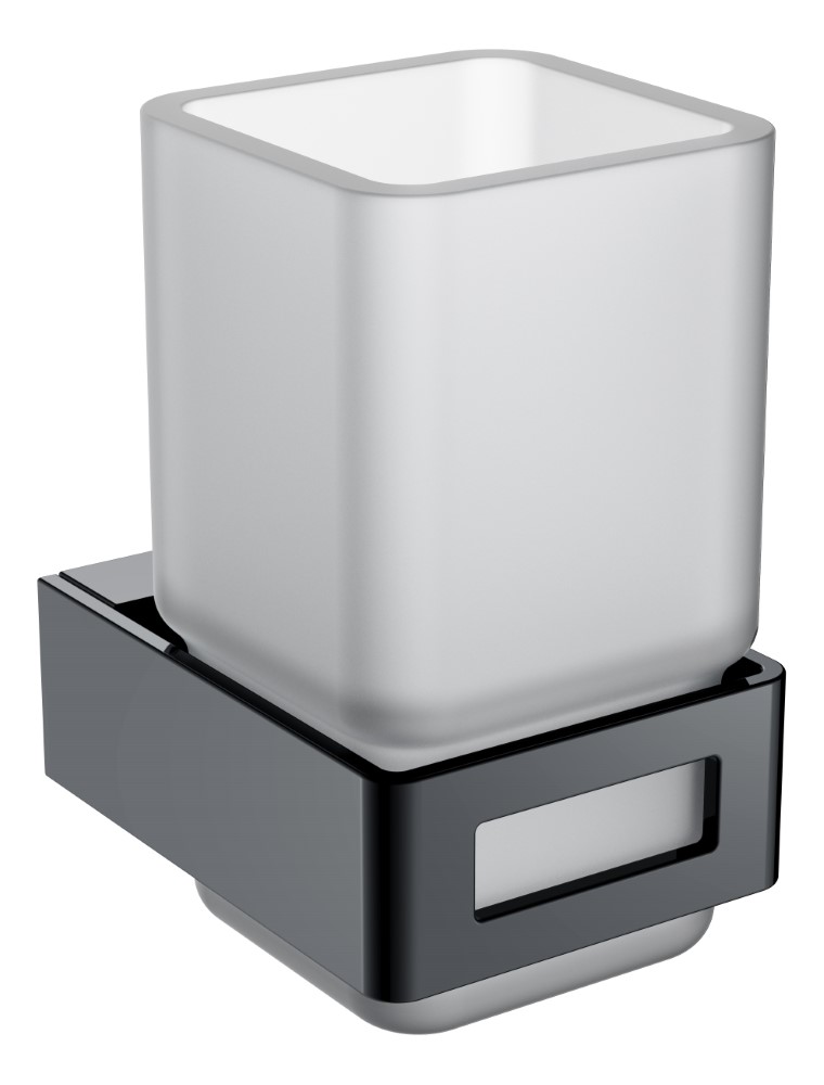 Boheme Q Стакан подвесной, стеклянный полупрозрачный, цвет: shine gun metall 10944-SGM