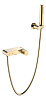 Boheme Stick Spirale Смеситель для ванны с душевым комплектом: ручной душ, излив каскад, цвет: gold 123-GG.2