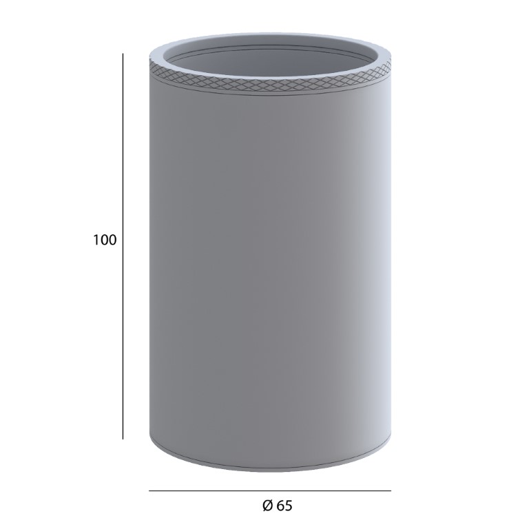 Boheme Uno Стакан подвесной, латунный, цвет: matt white 10974-MW