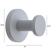 Boheme Uno Крючок для полотенца, подвесной, цвет: matt gold 10976-MG