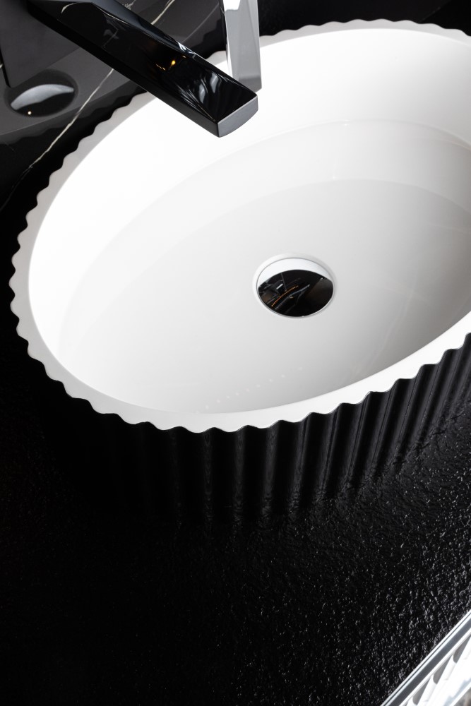 Boheme Monaco Раковина чаша овальная 50х35х14h см, без перелива, цвет: black 878-B