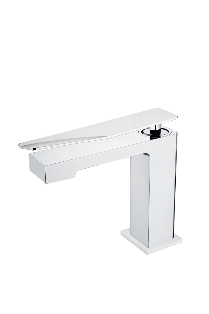 Boheme Q Смеситель для раковины без донного клапана, длина излива 13,2 см, цвет: chrome 141-CRCR.2