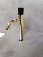 Boheme Stick Diamond Смеситель для раковины высота излива 20,3 см, без д/к, цвет: gold/black 122-GB