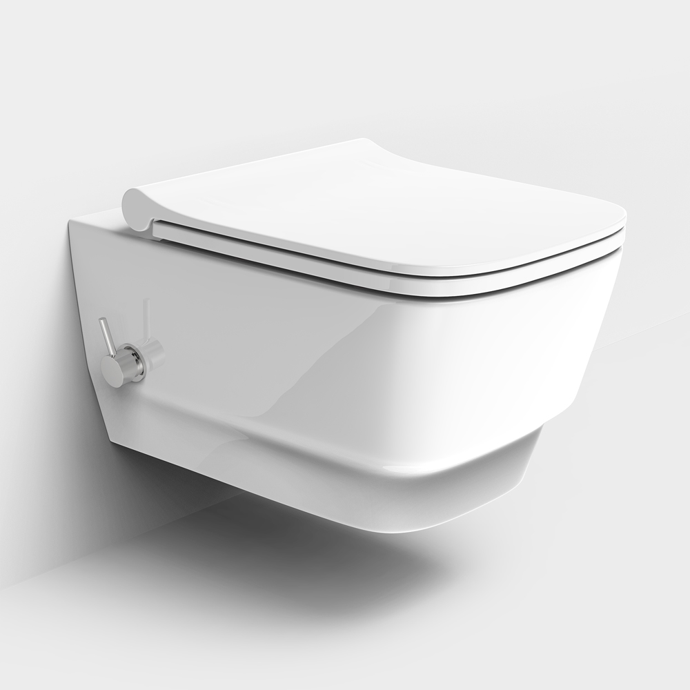 Boheme Bello Унитаз подвесной 53х35,5 безободковый, смыв каскадный, цвет: white 971-W