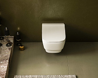 Boheme Bello Унитаз подвесной 53х35,5 безободковый, смыв каскадный, цвет: white 971-W