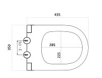 Boheme Avva Крышка-сиденье для унитаза, с микролифтом, цвет: black 976-B