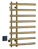Boheme Uno Spirale Полотенцесушитель электрический 50x80h см, цвет: matt gold 722-MG