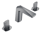 Boheme Venturo Touch Смеситель для раковины на 3 отверстия, без дк, цвет: shine gun metall 150-SGM-TOUCH