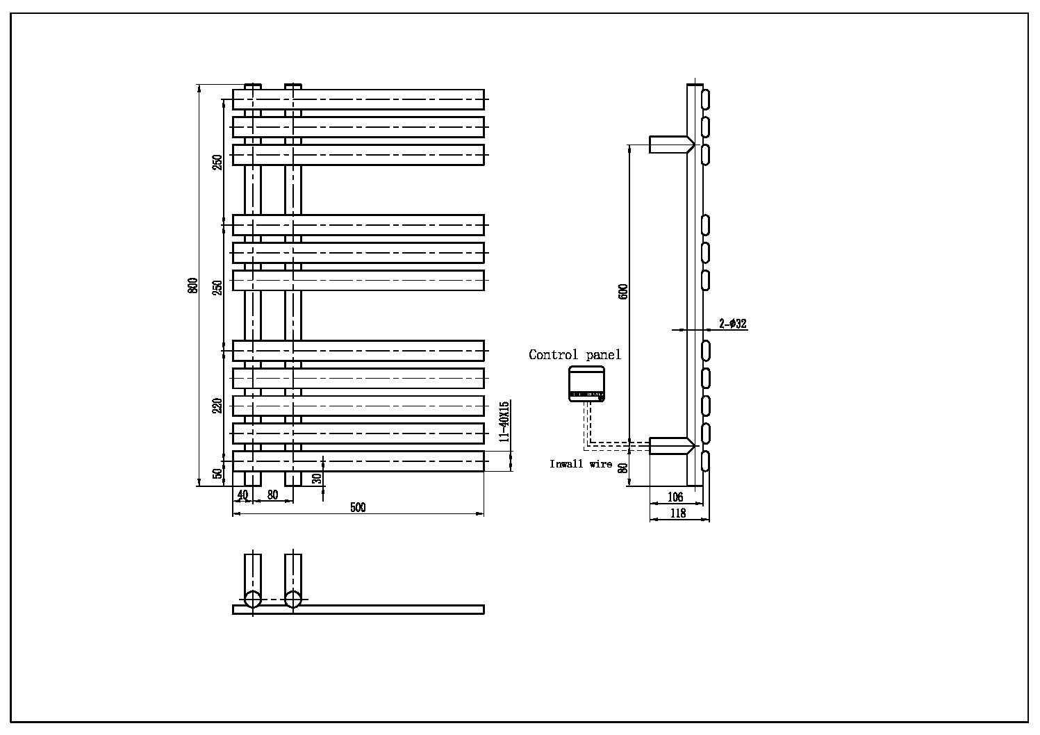 Boheme Venturo Spirale Полотенцесушитель электрический 50x80h см, цвет: matt gold 723-MG