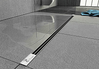 Boheme Трап линейный 80 см, с решеткой со щелью для воды и сифоном, цвет: chrome 981-80-CR